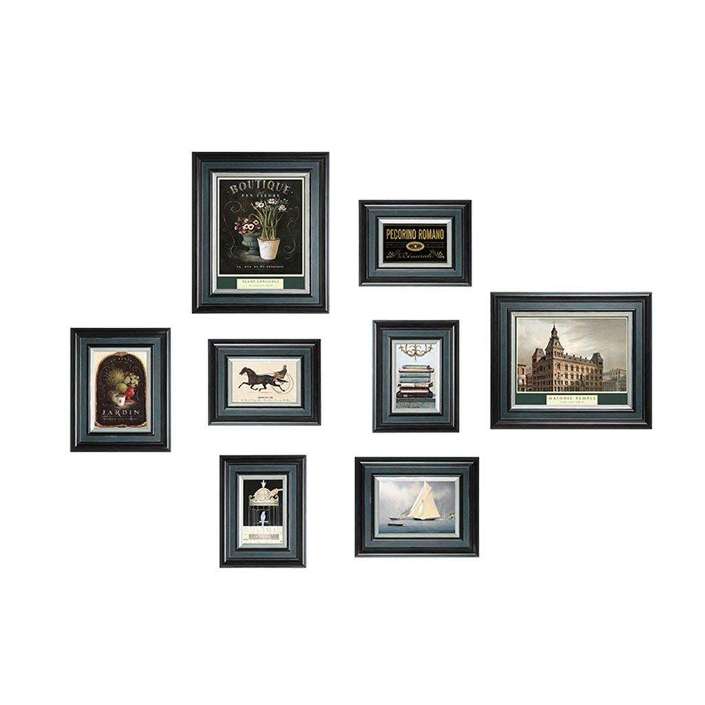 2019 9 Photo Frame Wall Gallery Kit Includes Frames Hanging 2019 9 Photo Frame Wall Gallery Kit Includes Frames Hanging Template Art Painting Core Retro Blue From Gcz1688 297 19 Dhgate Com