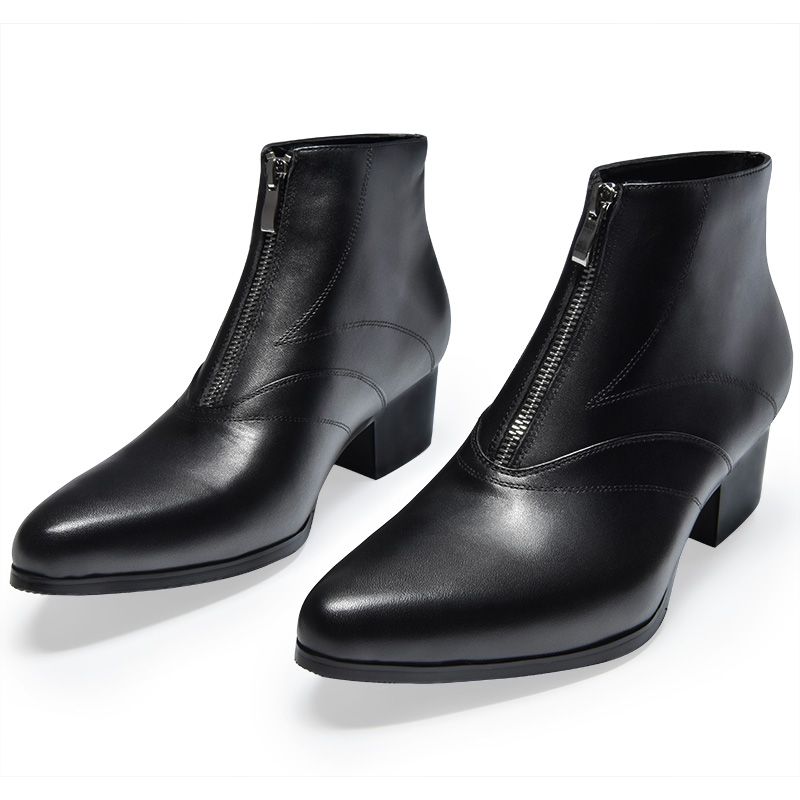 mens high heel dress boots