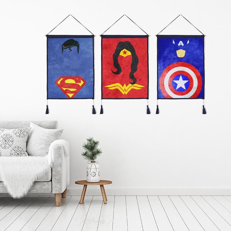 Acheter Super Héros Suspendu Tapisserie Décoration Fond Mur Plus