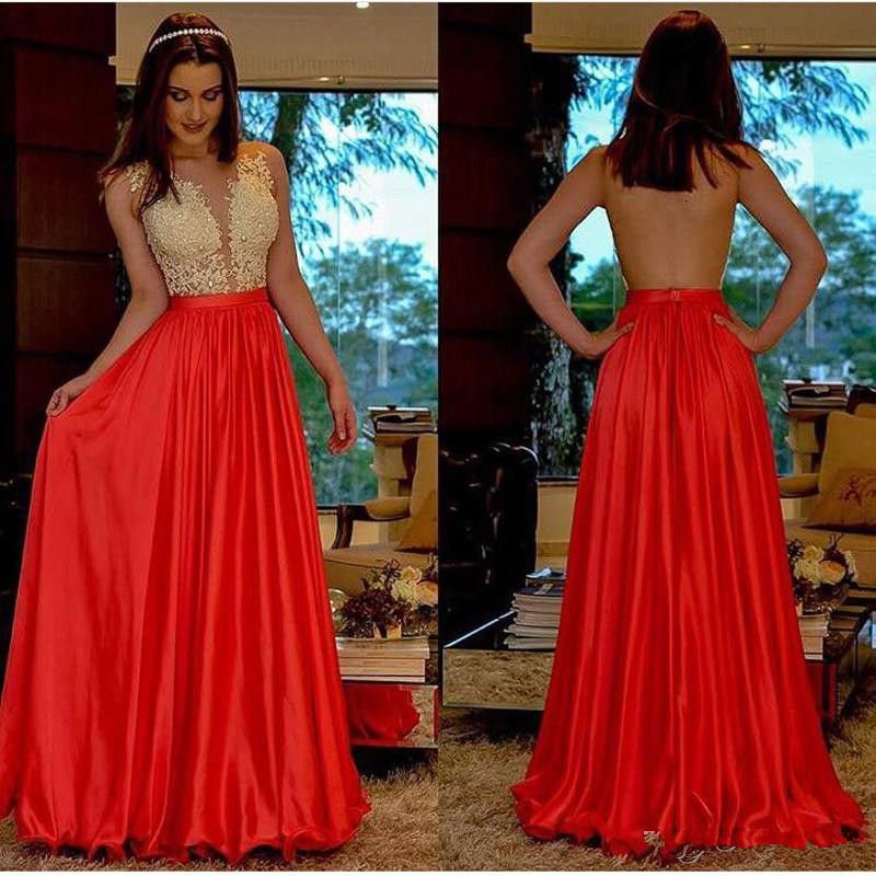 red and gold prom dresses 2018