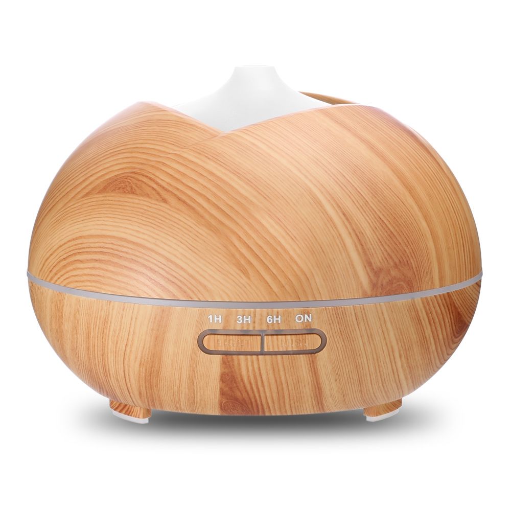 2021 400ml Wood Grain Humidifier Wooden Air Humidifier Ultrasonic Humidifier Aroma Essential Oil