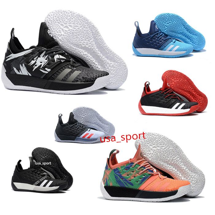 2018 HarDen Vo2. 2 BHM Black History Month Basketball Shoes Fashion JaMes HarDen Shoes Outdoor 
