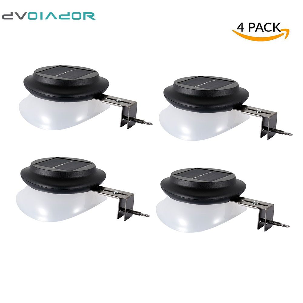 2018 Dvolador 4pack Led Solar Gutter Utility Outdoor Lighting Fence 2018 Dvolador 4pack Led Solar Gutter Utility Outdoor Lighting Fence Yard Wall Pathway Garden Shed Walkways Sunpower Ip55 Lamp From Mikety
