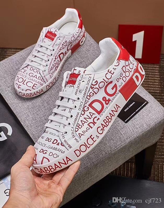 Mens Red Bottom Designer Shoes Spikes Flat Python Leather Low Luxury