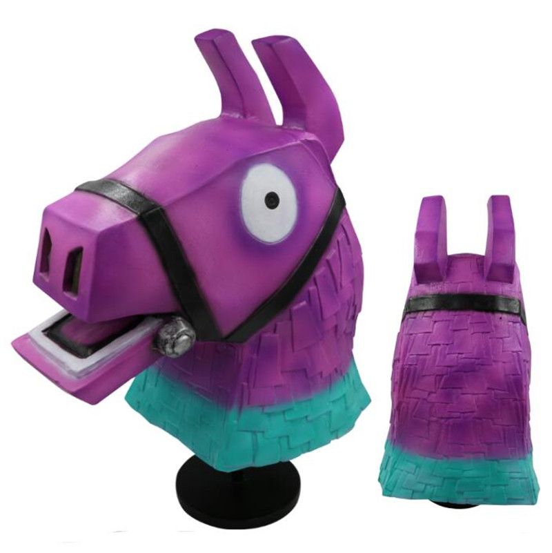 kupit optom igra fortnite llama mask rainbow osel latex headgear igra dvuhnedelnyj cosplay party polnyj golovnoj ubor drift masks hallowmas costume - fortnite llama pinata costume