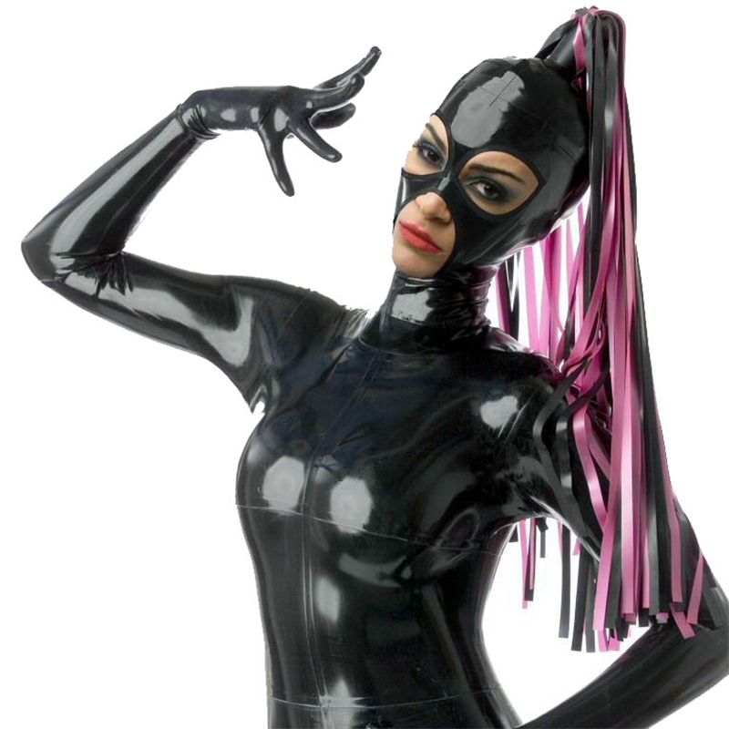 2019 2018 exotic women handmade latex hoods mask with pigtail custom made masks braid fetish charming open eyes mouth from sunlee1003 35 53 custom mask
