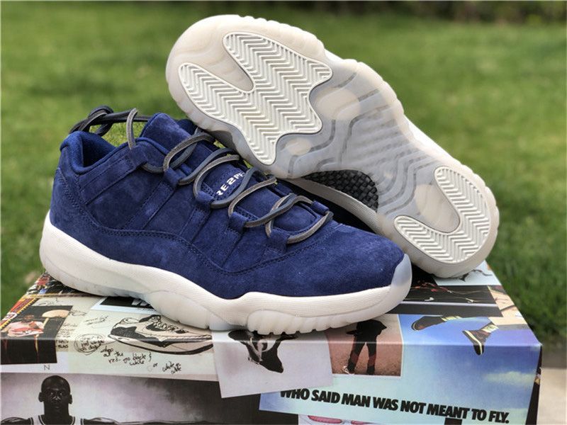 all blue suede 11s