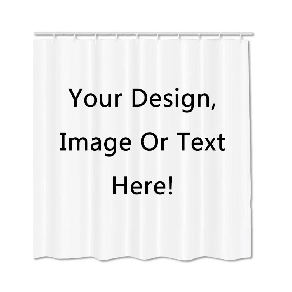 Personalized Shower Curtain Customized Services Private Image Text Personalized Shower Curtain Customized Services Private Image Text High Quality Polyester Curtains Home Bathroom Uk 2019 From Sophine11