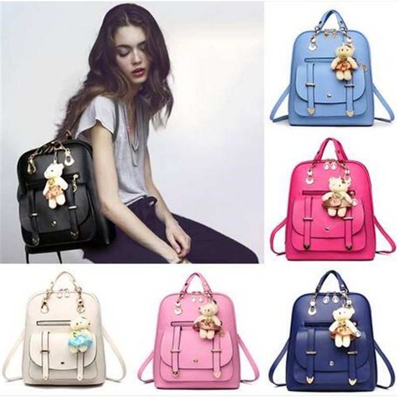 Wholesales !!!Women'S Backpack Travel PU Leather Handbag Satchel