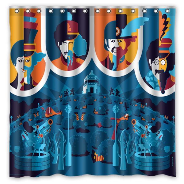 2018 Hot New 180x180cm The Beatles Yellow Submarine Waterproof 2018 Hot New 180x180cm The Beatles Yellow Submarine Waterproof Fabric Bathroom Shower Curtain Bath Curtains With Hooks Rings From Almondor 44 9 Dhgate