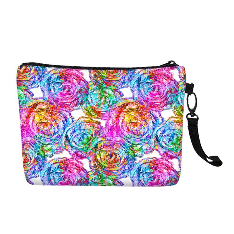 Wholesale 2019 Blank Plain Canvas Cosmetic Bag Bulk Customized