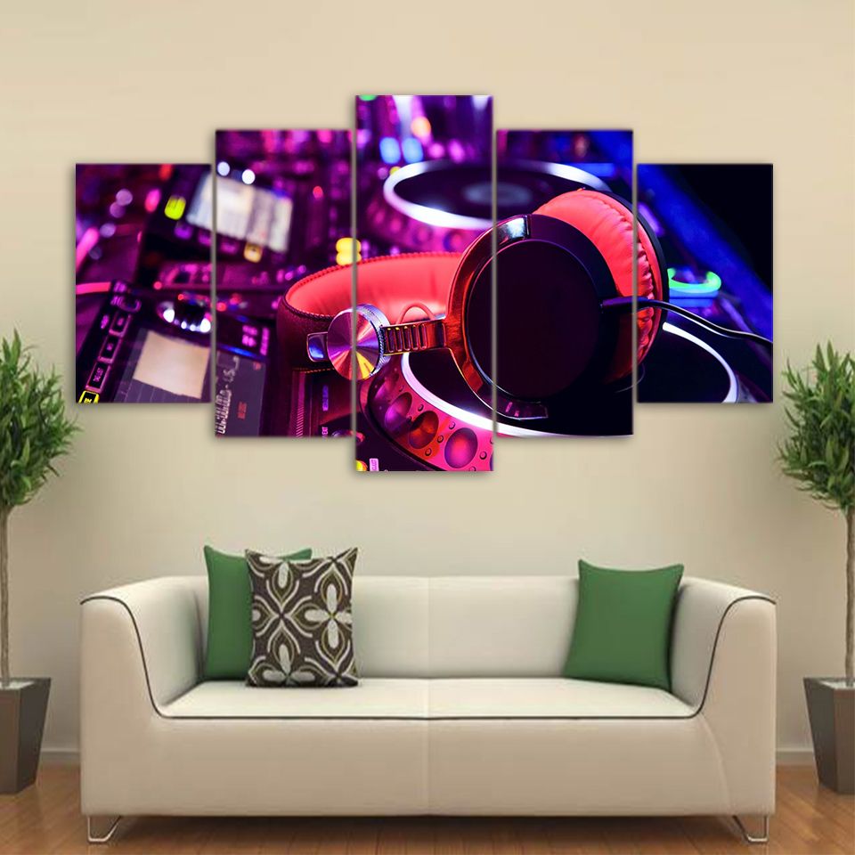 HD Printed Canvas Art DJ Music Player Painting Modular Wall Pictures