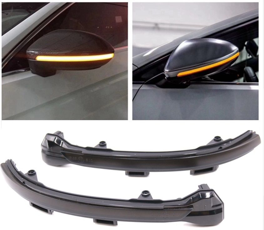 Led Flowing Rear View Dynamic Sequential Mirror Water Turn Signal Light For Vw Golf 7 Mk7 Vii
