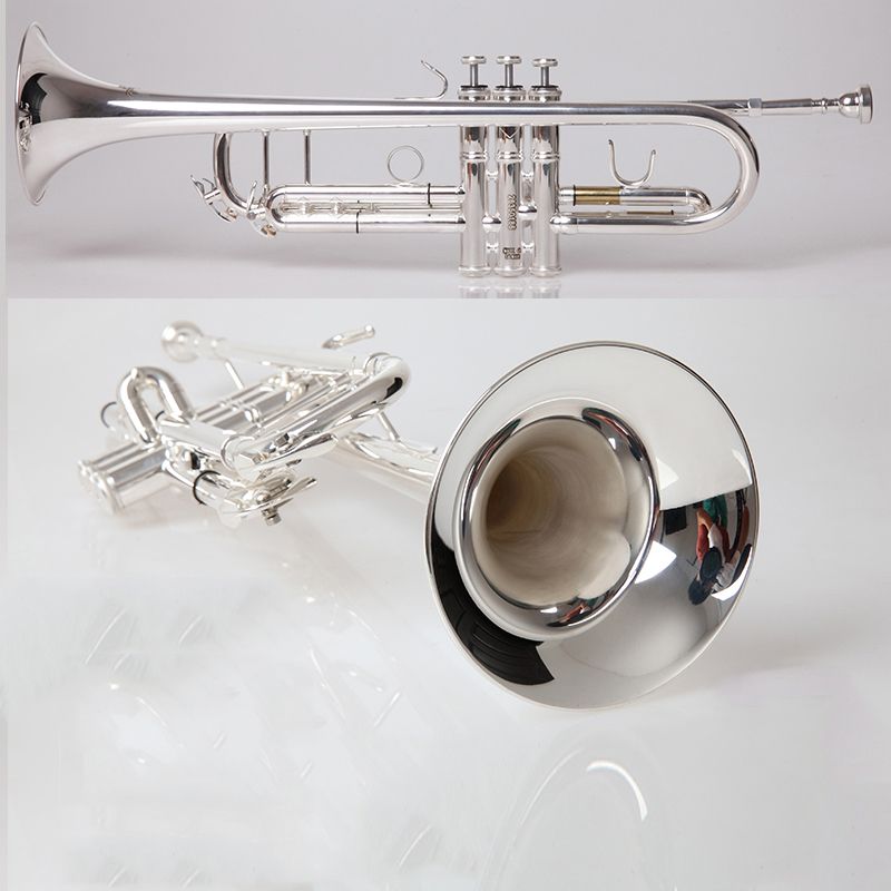 2020 Professional Silver Plated Trumpet TR 600 Brass Musical Instrument