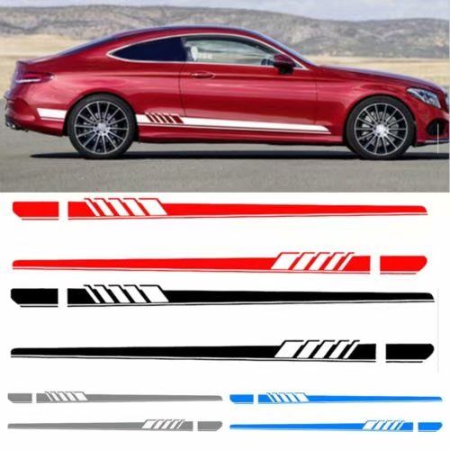 2020 Auto Side Skirt Car Sticker Amg Edition Racing Stripe