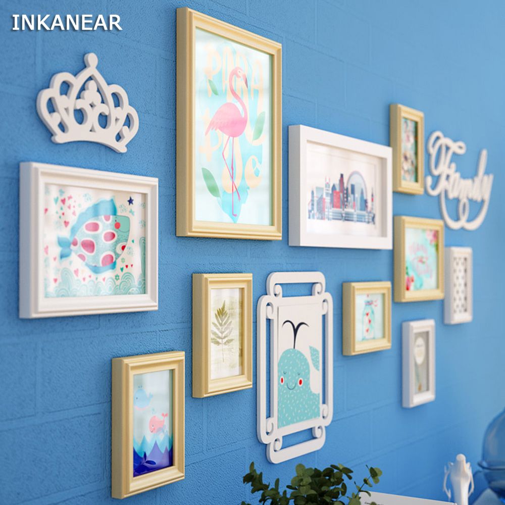 2019 Mediterranean Style Solid Wooden Modern Large Picture Frames 2019 Mediterranean Style Solid Wooden Modern Large Picture Frames Big Size Living Room Photo Frame Set Home Wall Decoration Hf9232 From Cansou