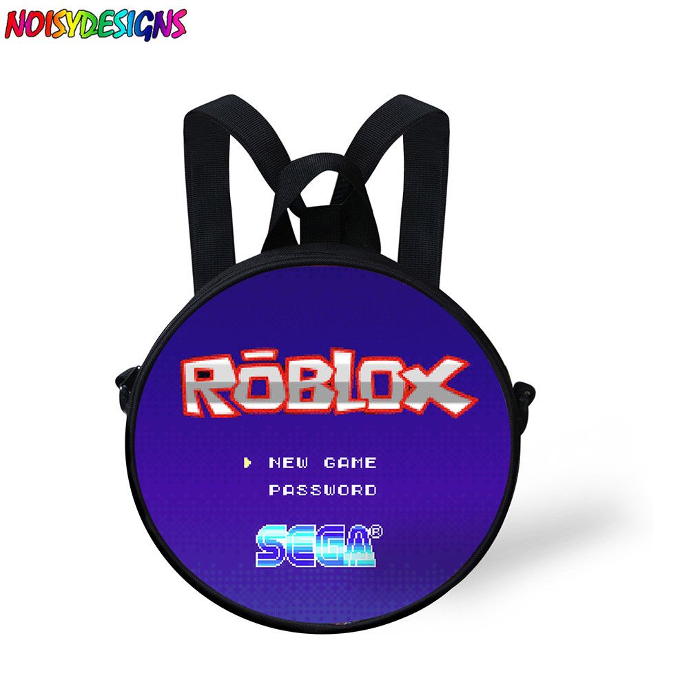 Noisydesigns Cute Kids Roblox Games Printing Funny Backpack Girls Children Round Bags Casual School Bag Feminina - 