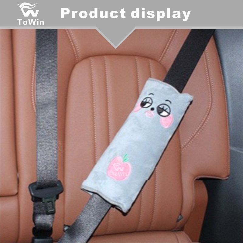 Adjustable Car Seat Belt Protector Cushion Cartoon Animal Headrest