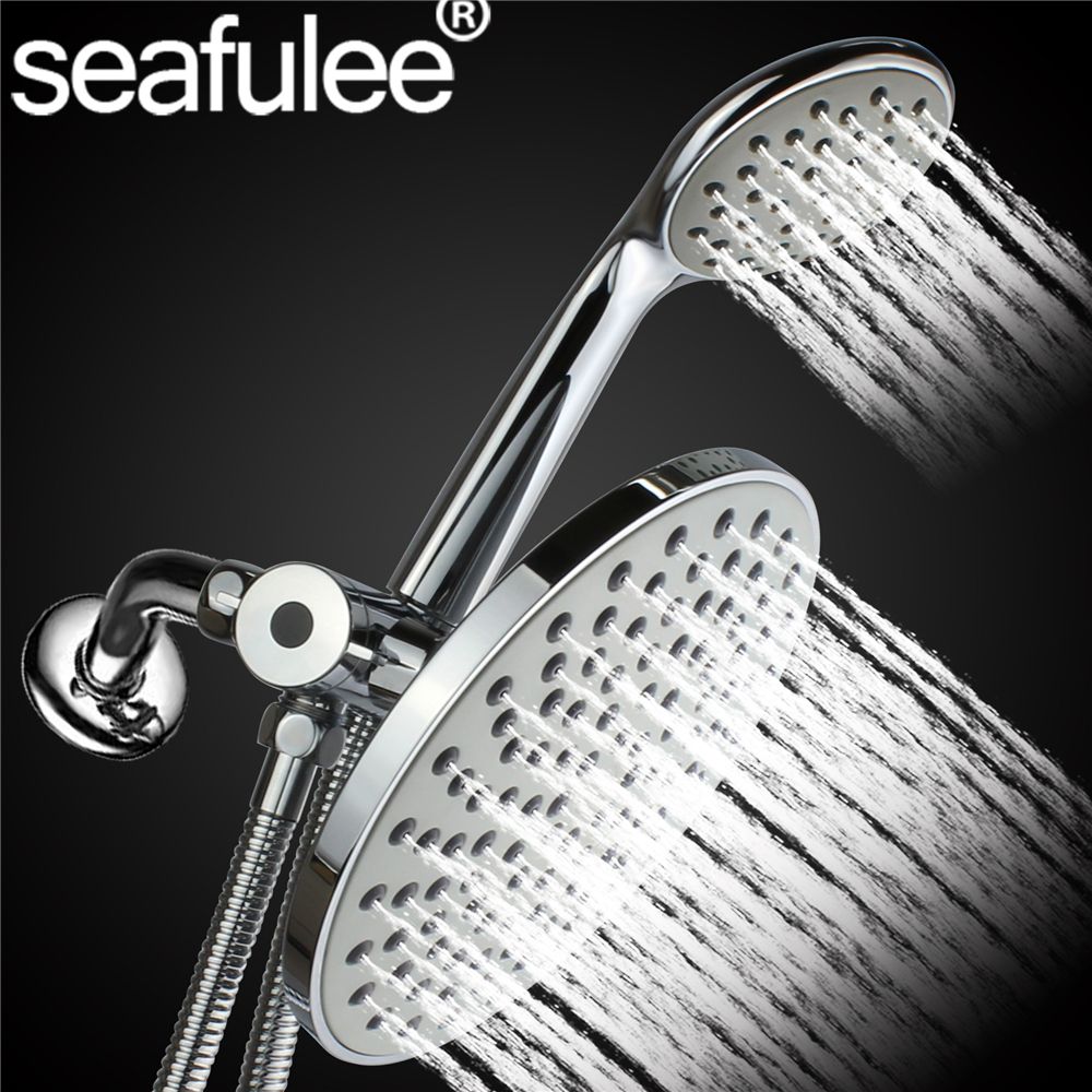 2018 Round Rainfall Shower Head Handheld Combo Chrome Finished 2018 Round Rainfall Shower Head Handheld Combo Chrome Finished Stainless Steel Hose 3 Way Water Diverter Set From Fair2018 46 43 Dhgate