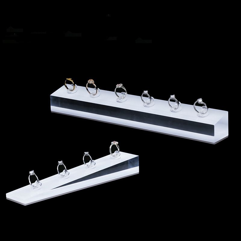 Jewelry Ring Display Stand Shop Showcase Rings Exhibitor Slope Surface