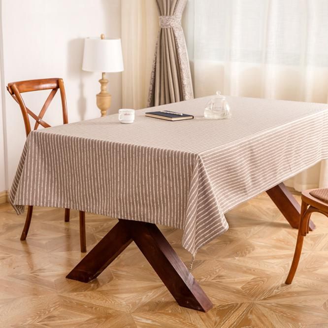Geometric Print Decorative Table Cloth Cotton Linen Polyester