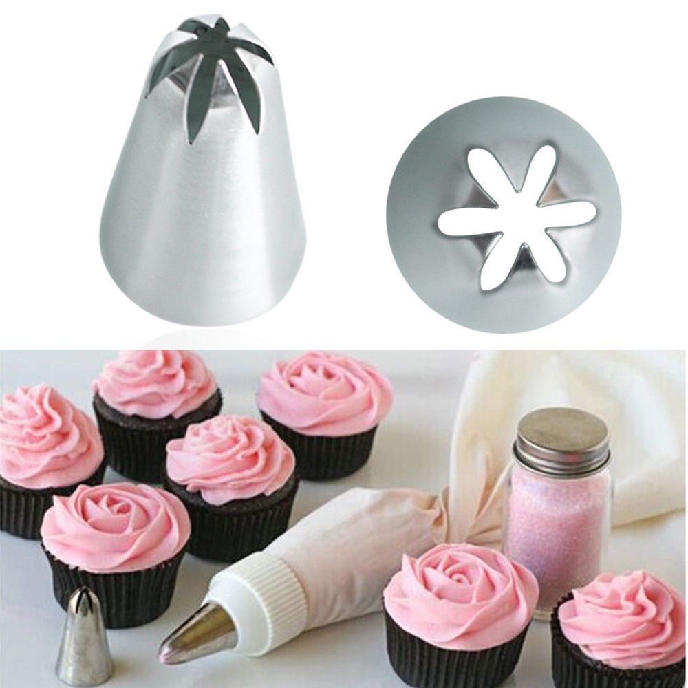2019 2D Large Rose Flower Cream Icing Piping Nozzle Pastry Tips Cake