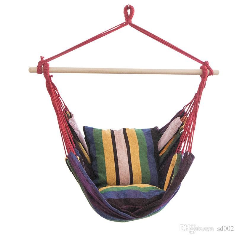 2018 Anti Wear Canvas Hanging Rope Chair Student Dormitory 2018 Anti Wear Canvas Hanging Rope Chair Student Dormitory Convenient Hammock Swing Indoor And Outdoor Blue Stripe New Arrival 65xr Dd From Sd003