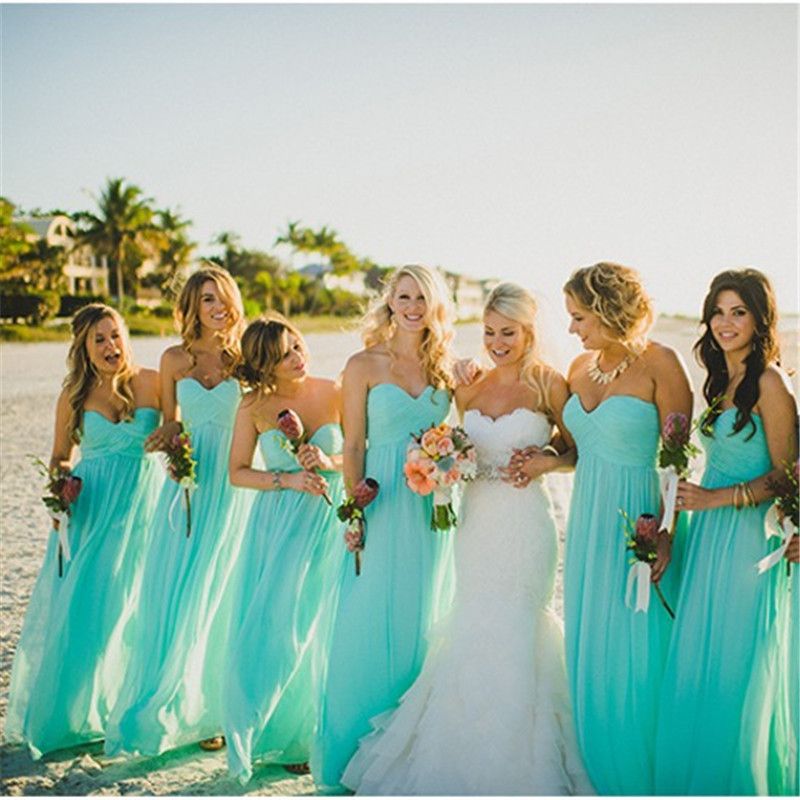 aqua blue beach dress