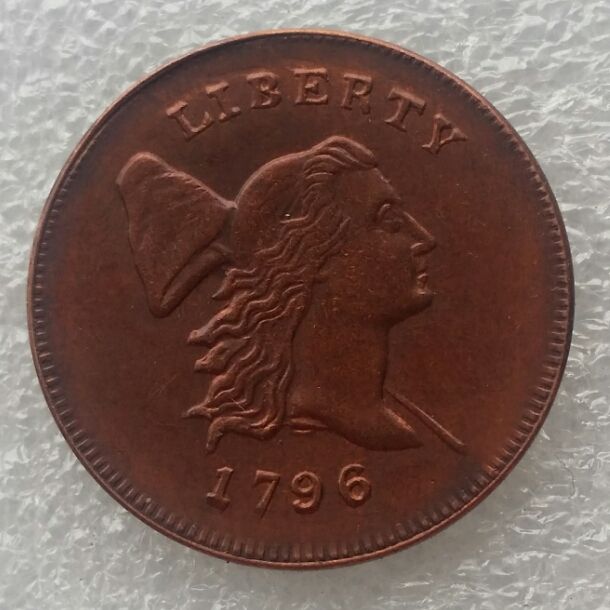 Download 2019 US 1796 LIBERTY CAP HALF CENT HEAD RIGHT Coins Copy 100% Copper High Quality Promotion ...