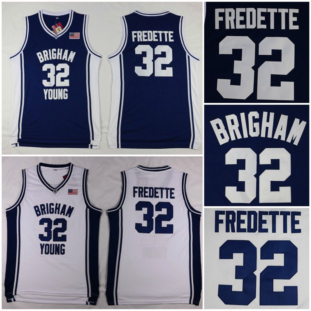 2019 Brigham Young Cougars Jimmer Fredette College Basketball Jerseys 32 Jimmer Fredette Jerseys