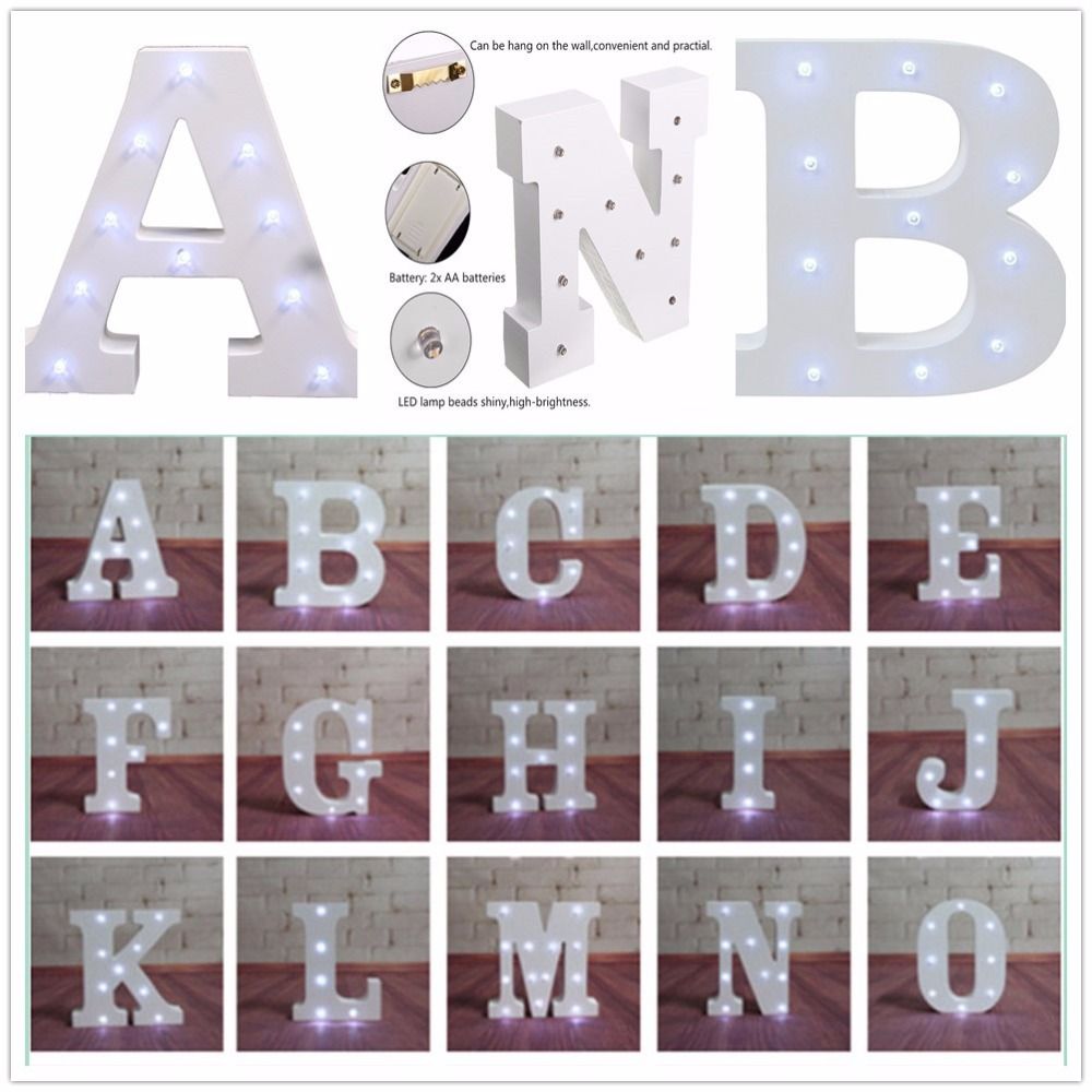 2019 alphabet letter lights