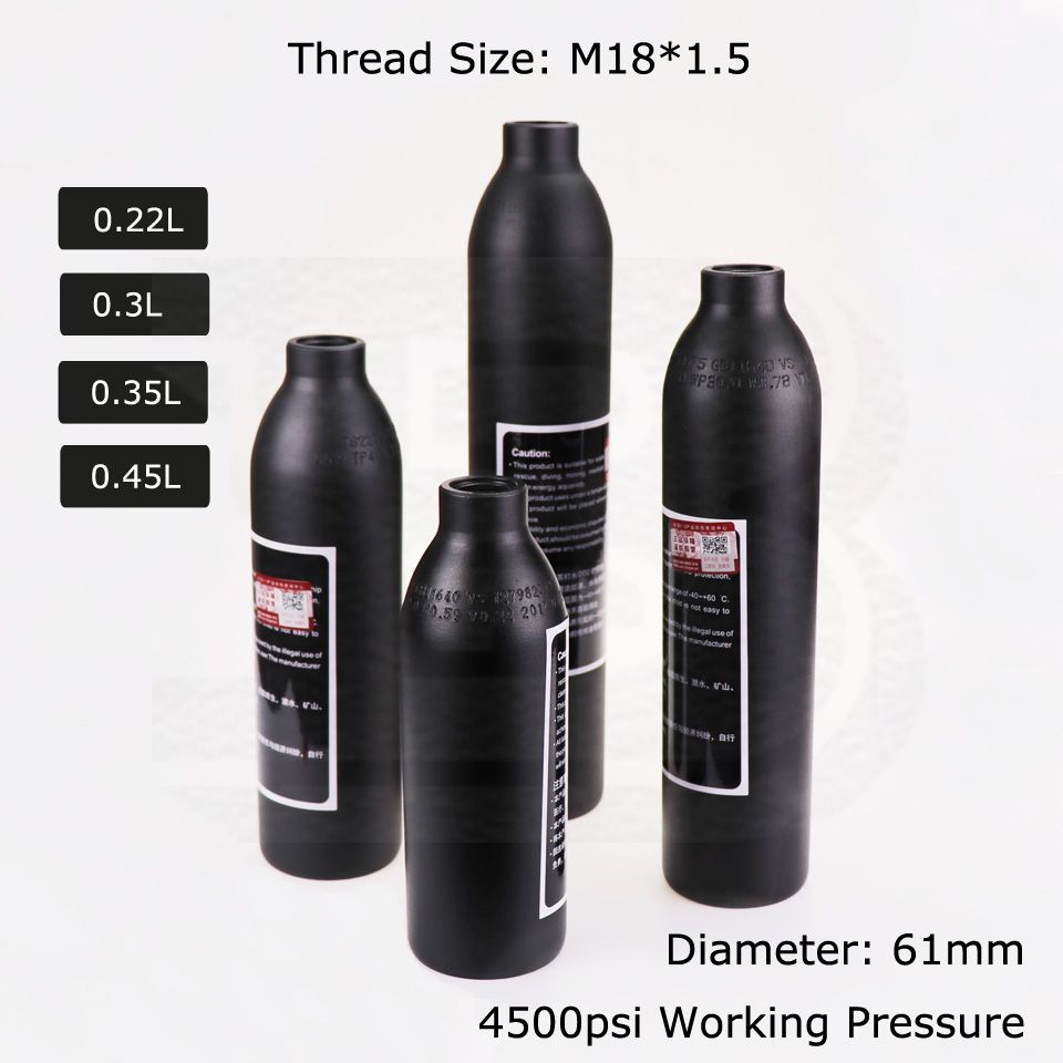 Régulateur De Pression Pour Réservoir Air 4500 Psi - Sortie Réglable 800-3000 Psi - M18×1.5 - Plongée, Escalade