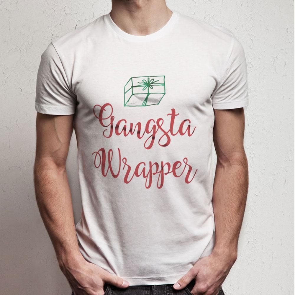 Gangsta Wrapper Funny Christmas Quotes bb9382f0 0d71 417e 952e 1e f2ec7 1024x1024 White Designer T Shirts Clever T Shirt From Zhangxinye11