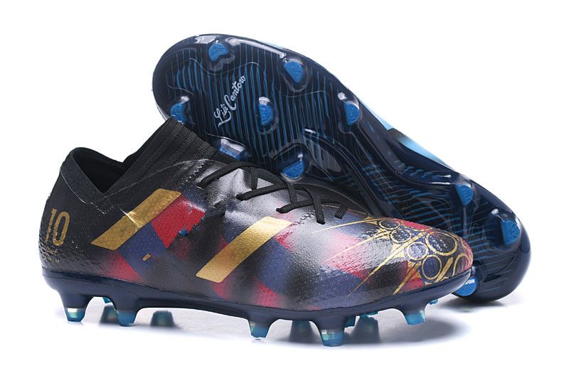 botas de messi azules
