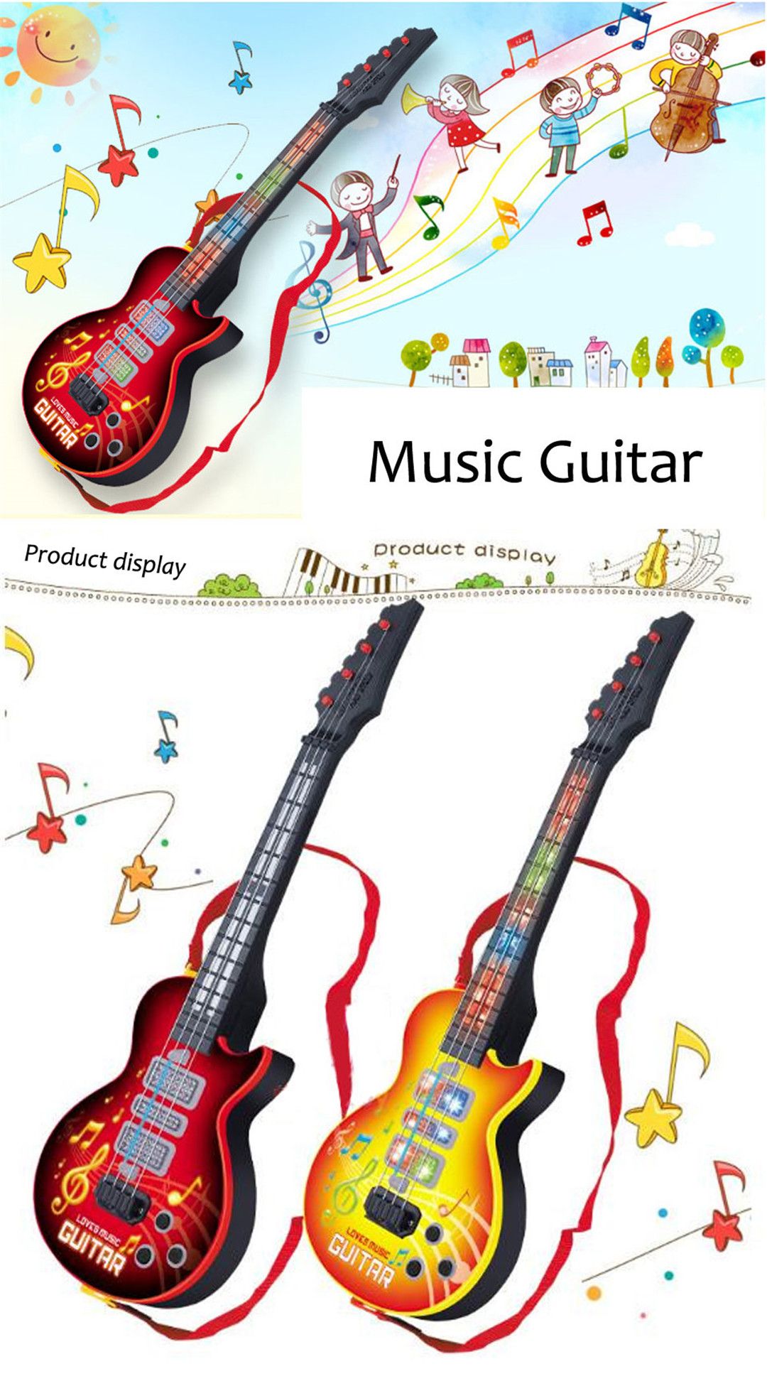 guitarras electricas de juguete para niños