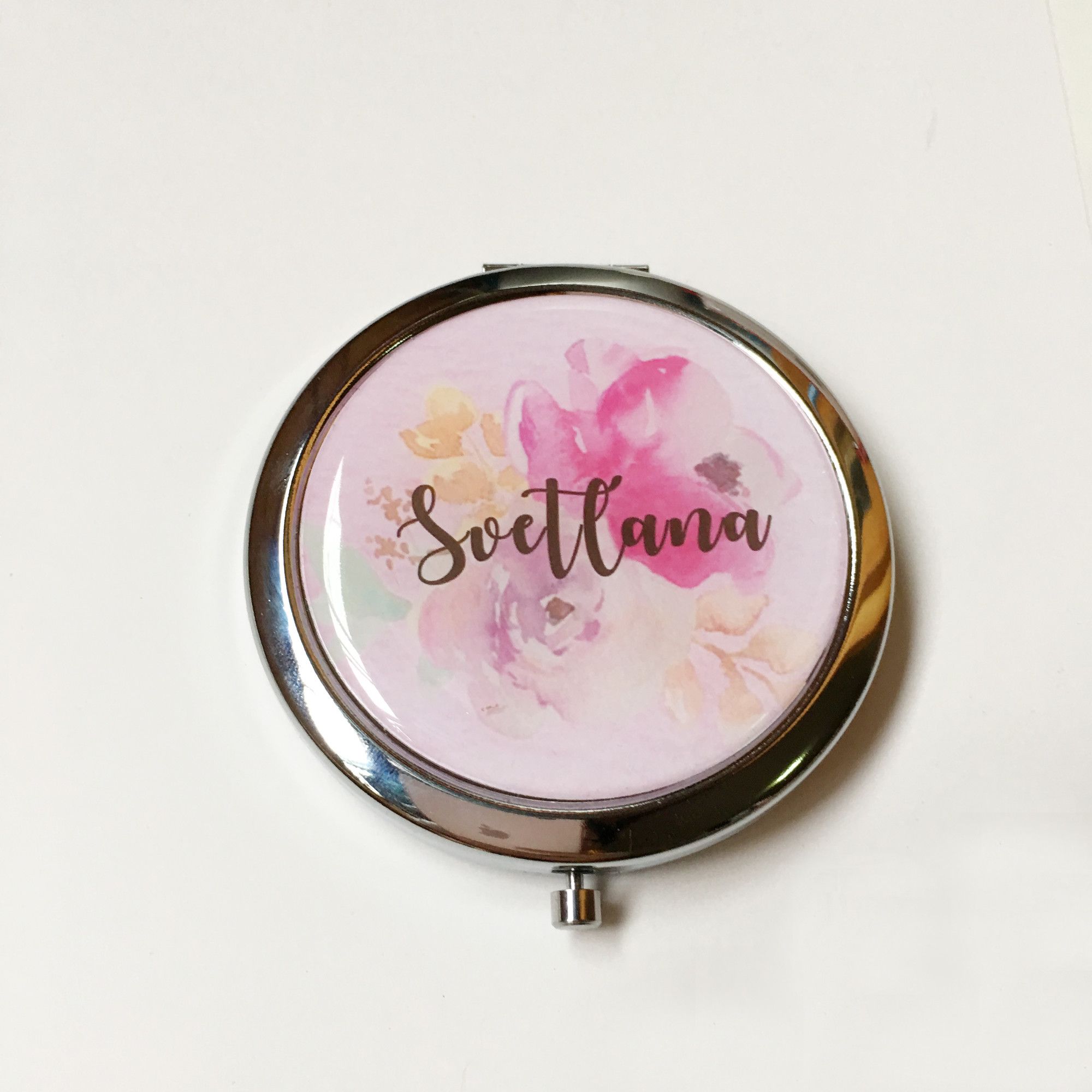 Personalized Bridesmaid Gift Compact Mirror Wedding Baby Shower Birthday Valentine S Day Gifts 4pcs Lot Unique Free