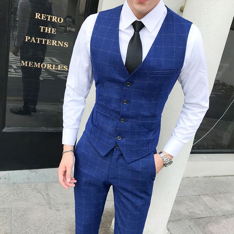 2019 Plus Size S 5xl Fashion Slim Fit Sleeveless Mens Wedding