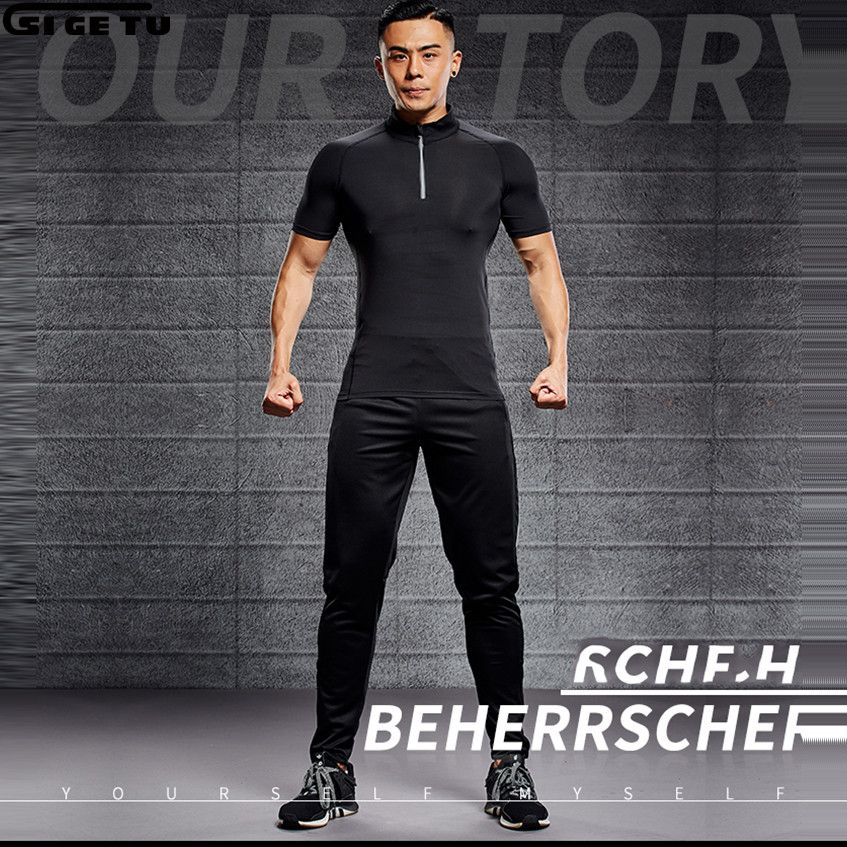 4 Stücke Herren Sport Anzüge Laufbekleidung Für Männer Kurze 4 Stücke Herren Sport Anzüge Laufbekleidung Für Männer Kurze