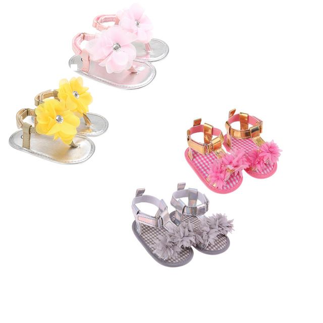 Compra Zapatos De Flores De Verano Para Bebés Zapatos De Niñas Recién  Nacidas Sandalias De Princesa Mocasines Zapatos De Niños De Color Rosa  Amarillas Zapatillas De Agua Para Niñas De 0 24M
