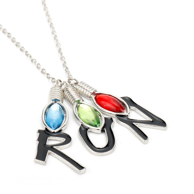 2019 Stranger Things Necklace Tree Light Bulb Pendants Necklaces 2019 Stranger Things Necklace Tree Light Bulb Pendants Necklaces Letters Link Chain Choker For Women Girls Jewellery From Linzicheng
