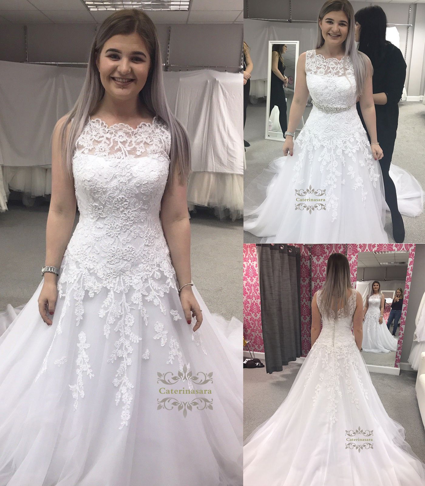 Discount Graceful Tulle Bateau Illusion Neckline A Line Wedding ... Discount Graceful Tulle Bateau Illusion Neckline A Line Wedding ...