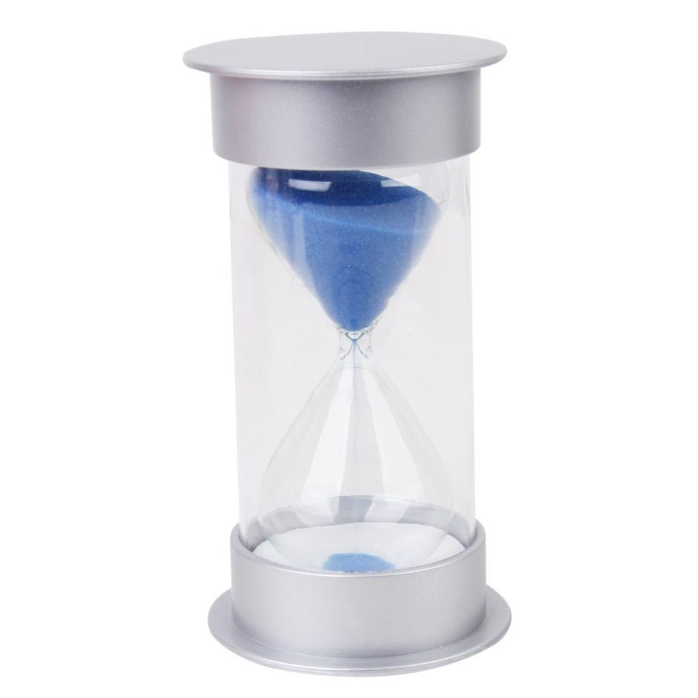 30 minutes sand clock timer sandglass hourglass home decor blue