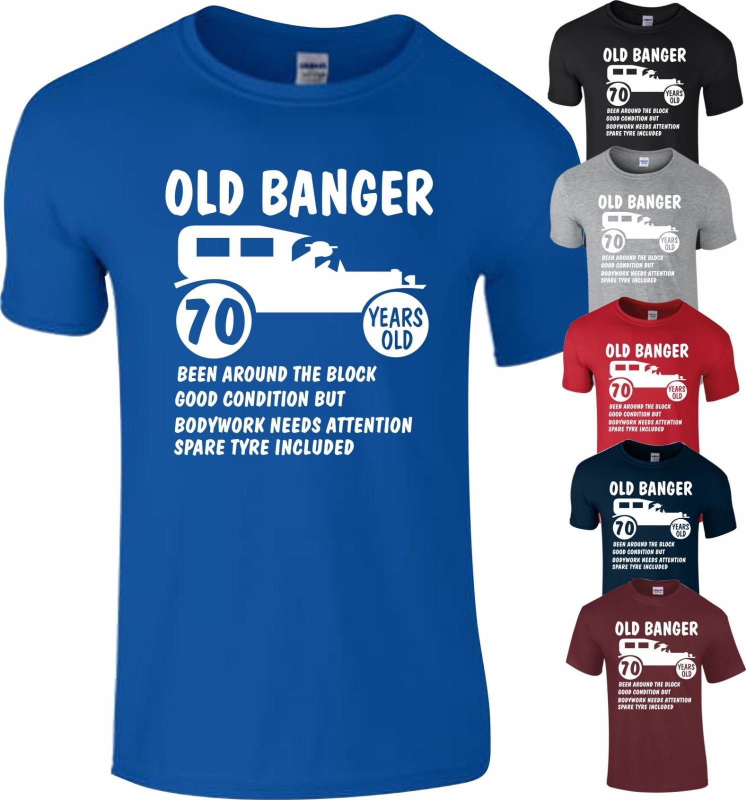 70th Birthday 1948 Age 70 Banger Present Gift T Shirt Funny Top T