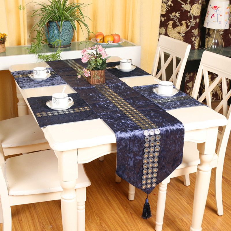 Crystal Strip Animal Luxury Velvet Diamond Head Table Runner Crystal Strip Animal Luxury Velvet Diamond Head Table Runner Placemats Fabric Coffee Flag Bed Yellow Runners From