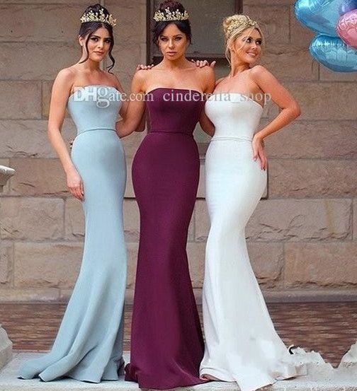 Eggplant Bridesmaid Dresses