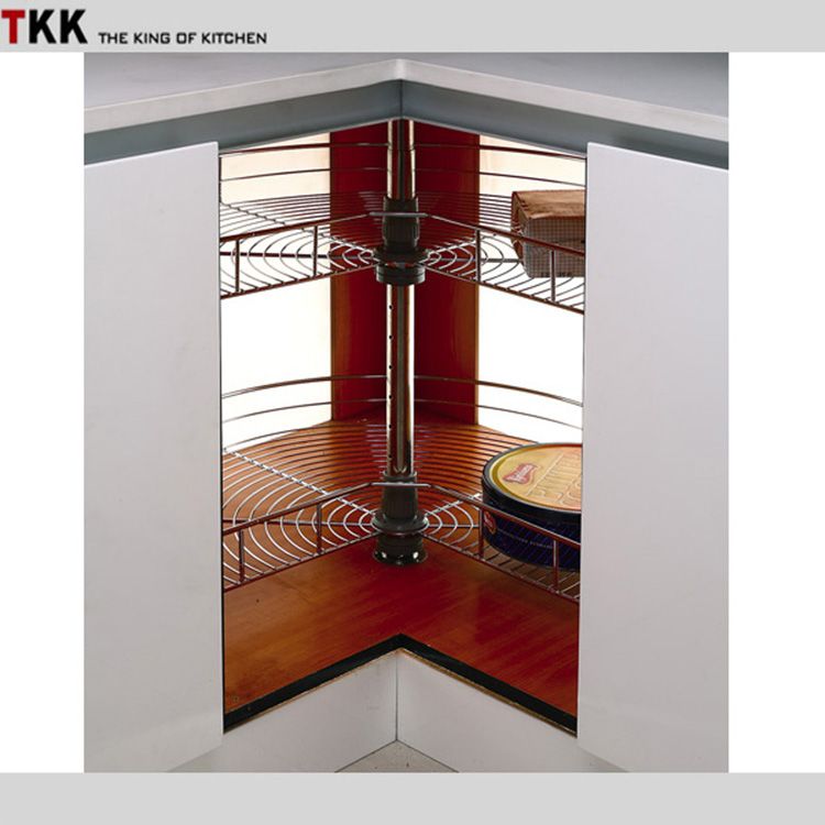 Tkk Tr 270a Iron Chrome Plated Wire Lazy Susan 270 Magic Corner Kitchen Revolving Turnable Basket Cabinet