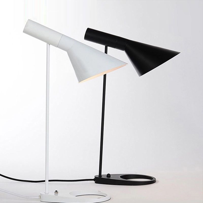Modern Designer Aj Table Lamp Black White Can Adjust Up And Down Desk For Bedroom Study Office Dining Room Drop Ship