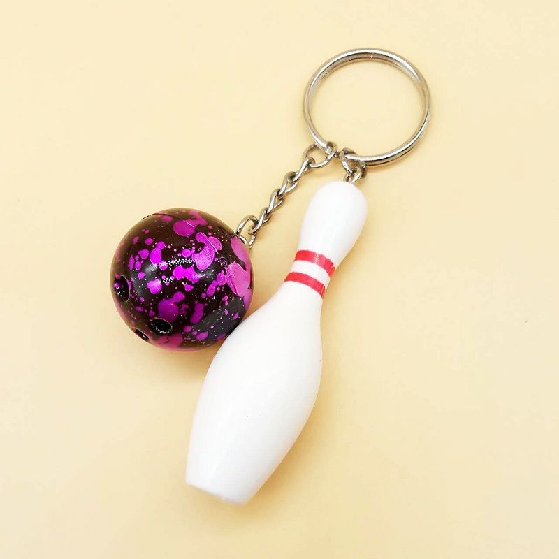 2021 Bowling Pin Key Chains Bowling Pin Sports Goods Keychain New
