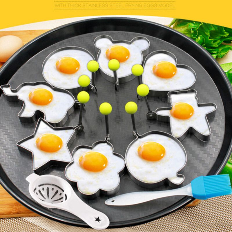2018 stainless steel egg pancake ring omelette mould device egg pancake form