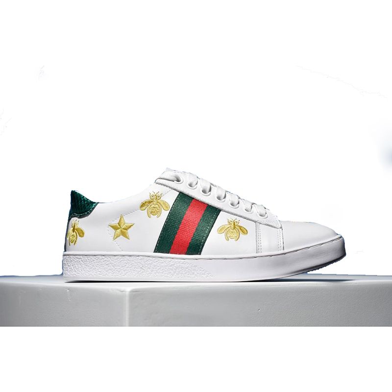 Scatola Zapatos Tigre Da Con Outlet Bel Cheapsshoes Cane Og Scarpe Di Donna Gallo Lusso Bianco Ape Casual Calcio Sneakers Lato Ricamo Sul wnaAxYPq